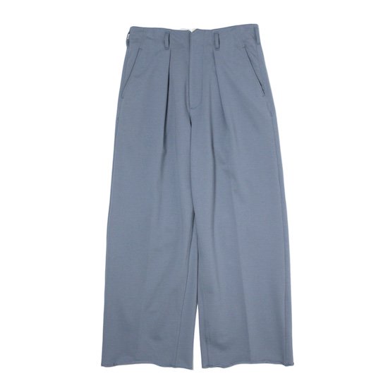 saby (サバイ)/ TUCK BAGGY PANTS (FRENCH TERRY) - blue gray