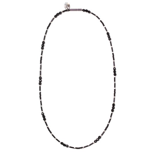 NOC (̥) / GLASS BEADS NECKLACE - BLACK