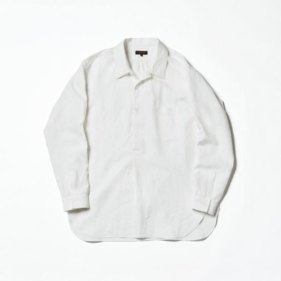A VONTADE (ܥ󥿡) / Pullover Shirts L/S - WHITE  LINEN