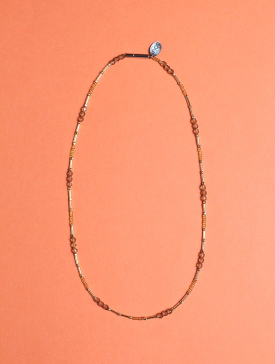 <img class='new_mark_img1' src='https://img.shop-pro.jp/img/new/icons13.gif' style='border:none;display:inline;margin:0px;padding:0px;width:auto;' />NOC (̥) / GLASS BEADS NECKLACE - AMBER