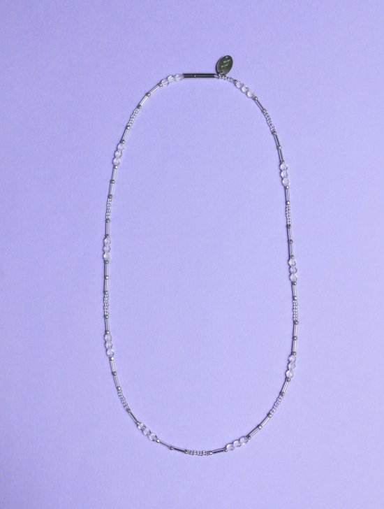 <img class='new_mark_img1' src='https://img.shop-pro.jp/img/new/icons13.gif' style='border:none;display:inline;margin:0px;padding:0px;width:auto;' />NOC (̥) / GLASS BEADS NECKLACE - CLEAR