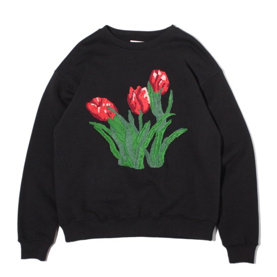 <img class='new_mark_img1' src='https://img.shop-pro.jp/img/new/icons16.gif' style='border:none;display:inline;margin:0px;padding:0px;width:auto;' />Bruine neus / HAND EMBROIDERY SWEAT - TULIP