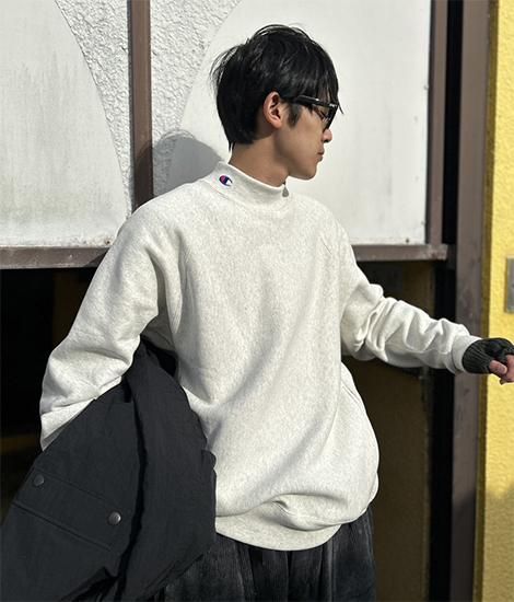 Champion mock shop neck sweater