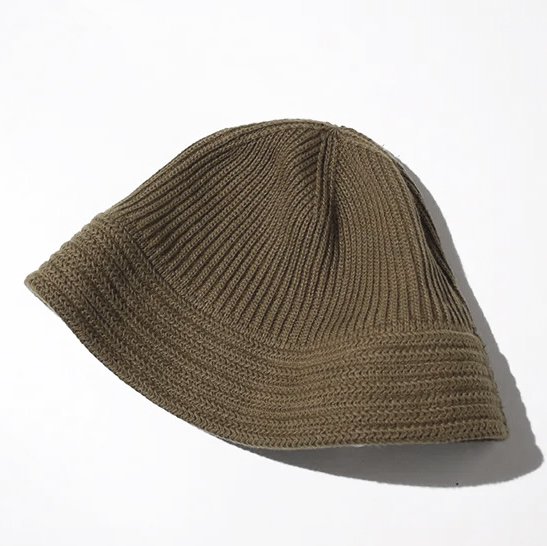 COMESANDGOES (ॺɥ) / COTTON KNIT BALLOON HAT - OLIVE