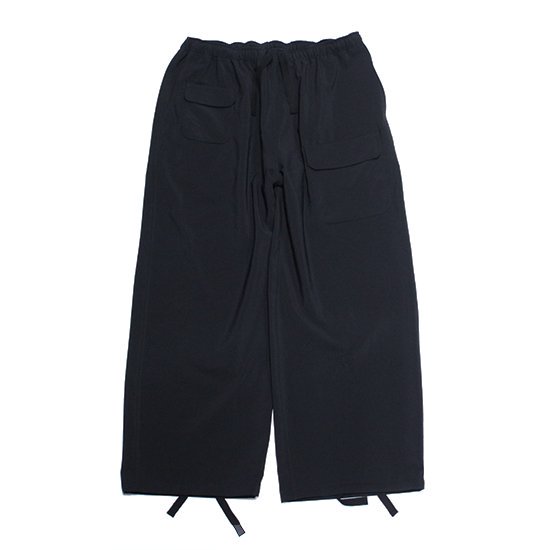 South2West8(ġȥ) / STRING CUFF BALLOON PANTPOLY TROPICAL CLOTH- BLACK
