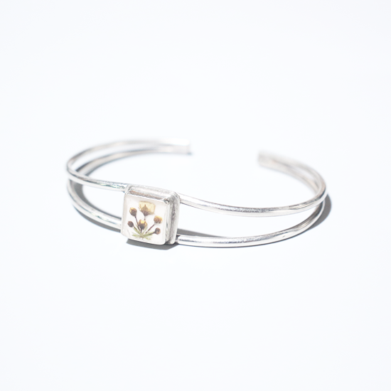 GUSTAVO () / FLOWER EXTRAFINE BRACELET - WHITE