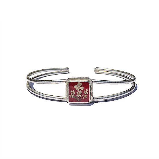 <img class='new_mark_img1' src='https://img.shop-pro.jp/img/new/icons13.gif' style='border:none;display:inline;margin:0px;padding:0px;width:auto;' />GUSTAVO () / FLOWER EXTRAFINE BRACELET - RED
