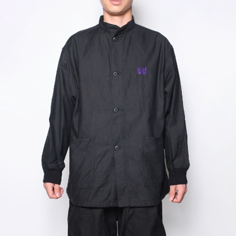 Needles (ニードルス)/ S.C. Army Shirt (Back Sateen) - BLACK Needles (ニードルス)/ S.C. Army Shirt (Back Sateen) - BLACK