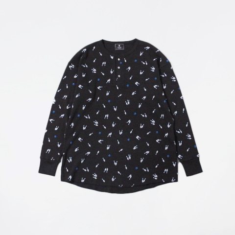 <img class='new_mark_img1' src='https://img.shop-pro.jp/img/new/icons23.gif' style='border:none;display:inline;margin:0px;padding:0px;width:auto;' />TUITACI (ĥ) / HENRY NECK PINS THERMAL - BLACK