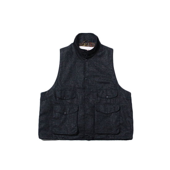 <img class='new_mark_img1' src='https://img.shop-pro.jp/img/new/icons13.gif' style='border:none;display:inline;margin:0px;padding:0px;width:auto;' />PORTRAITE (ݡȥ쥤) / Over Vest Tweed - CHARCOAL
