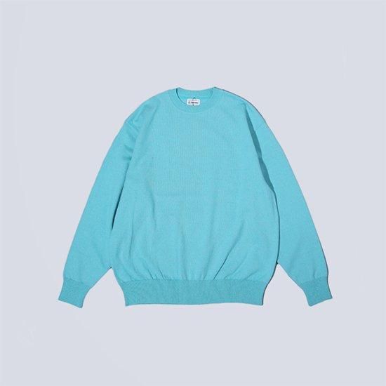 <img class='new_mark_img1' src='https://img.shop-pro.jp/img/new/icons13.gif' style='border:none;display:inline;margin:0px;padding:0px;width:auto;' />YONETOMIʥͥȥߡ / WAVE COTTON KNIT PULL OVER - BLUE