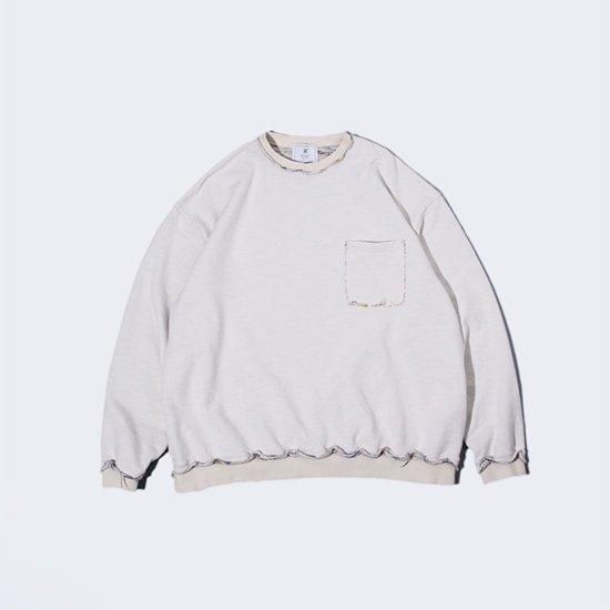 <img class='new_mark_img1' src='https://img.shop-pro.jp/img/new/icons13.gif' style='border:none;display:inline;margin:0px;padding:0px;width:auto;' />TUITACI (ĥ) / INLAY FRENCH TERRY SWEATER - IVORY