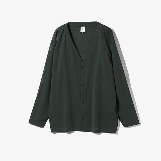 <img class='new_mark_img1' src='https://img.shop-pro.jp/img/new/icons13.gif' style='border:none;display:inline;margin:0px;padding:0px;width:auto;' />South2West8 (ġȥ) / V-NECK CARDIGAN (Knit Mesh) - D.GREEN