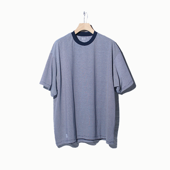 <img class='new_mark_img1' src='https://img.shop-pro.jp/img/new/icons13.gif' style='border:none;display:inline;margin:0px;padding:0px;width:auto;' />FreshService (եå奵ӥ) / MICRO BORDER S/S TEE - WHITENAVY