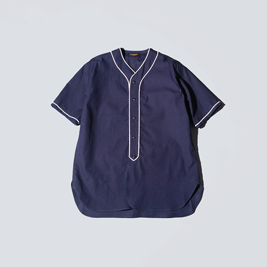 <img class='new_mark_img1' src='https://img.shop-pro.jp/img/new/icons13.gif' style='border:none;display:inline;margin:0px;padding:0px;width:auto;' />A VONTADE (ܥ󥿡) / Baseball Shirts SS - INDIGO