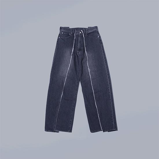 <img class='new_mark_img1' src='https://img.shop-pro.jp/img/new/icons13.gif' style='border:none;display:inline;margin:0px;padding:0px;width:auto;' />OLD PARK (ɥѡ) / BAGGY JEANS - FADE BLACK