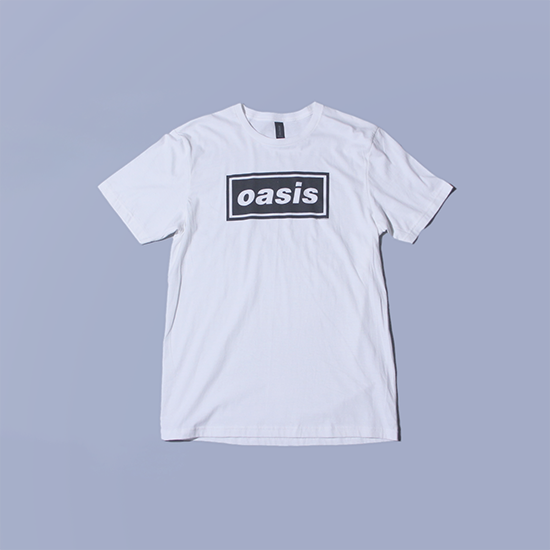 <img class='new_mark_img1' src='https://img.shop-pro.jp/img/new/icons13.gif' style='border:none;display:inline;margin:0px;padding:0px;width:auto;' />MUSIC TEE / OASIS LOGO SS Tee - WHITE