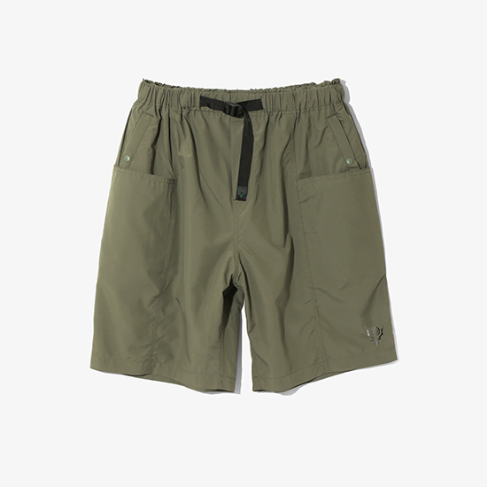 <img class='new_mark_img1' src='https://img.shop-pro.jp/img/new/icons13.gif' style='border:none;display:inline;margin:0px;padding:0px;width:auto;' />South2West8 (ġȥ) / BELTED C.S. SHORT (POLY TAFFETA) - OLIVE