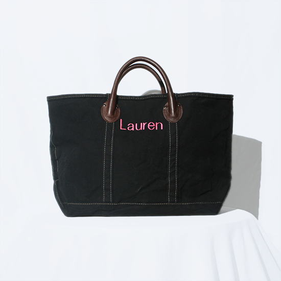 <img class='new_mark_img1' src='https://img.shop-pro.jp/img/new/icons13.gif' style='border:none;display:inline;margin:0px;padding:0px;width:auto;' />ITS CRUST CLOTH (åĥ饹ȥ) / Made in USA OVER DYE TOTE (M) - BLACK/BROWN HANDLE #1