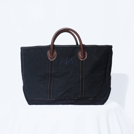 <img class='new_mark_img1' src='https://img.shop-pro.jp/img/new/icons13.gif' style='border:none;display:inline;margin:0px;padding:0px;width:auto;' />ITS CRUST CLOTH (åĥ饹ȥ) / Made in USA OVER DYE TOTE (M) - BLACK/BROWN HANDLE #2