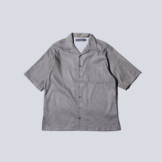<img class='new_mark_img1' src='https://img.shop-pro.jp/img/new/icons13.gif' style='border:none;display:inline;margin:0px;padding:0px;width:auto;' />NOC (̥) / SS OPEN COLLAR SHIRTS - CHARCOAL (DEAD STOCK FABRIC)