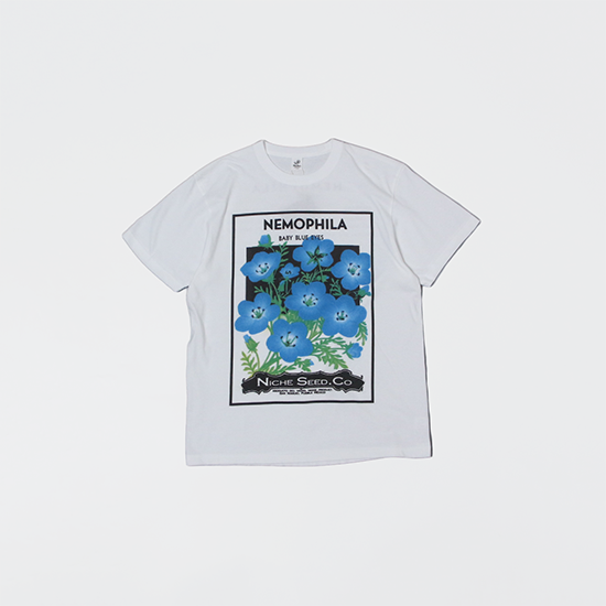 <img class='new_mark_img1' src='https://img.shop-pro.jp/img/new/icons13.gif' style='border:none;display:inline;margin:0px;padding:0px;width:auto;' />Niche(˥å) / Flower Seeds Tee - NEMOPHILA