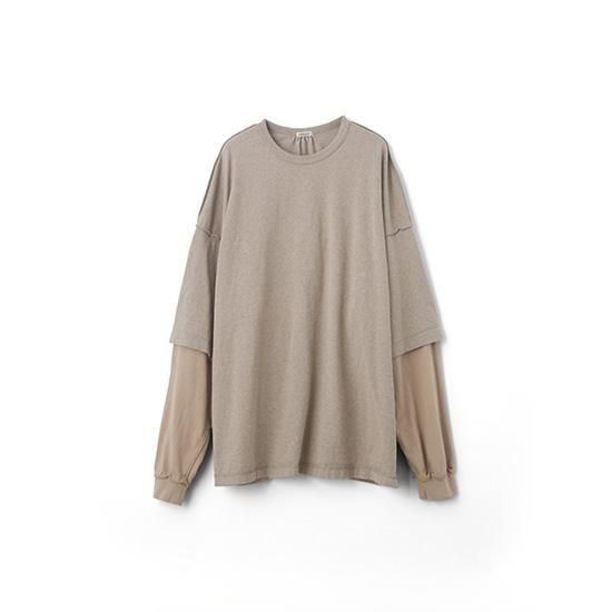 <img class='new_mark_img1' src='https://img.shop-pro.jp/img/new/icons13.gif' style='border:none;display:inline;margin:0px;padding:0px;width:auto;' />refomed (եå) / REVERSIBLE L/S TEE - BEIGE