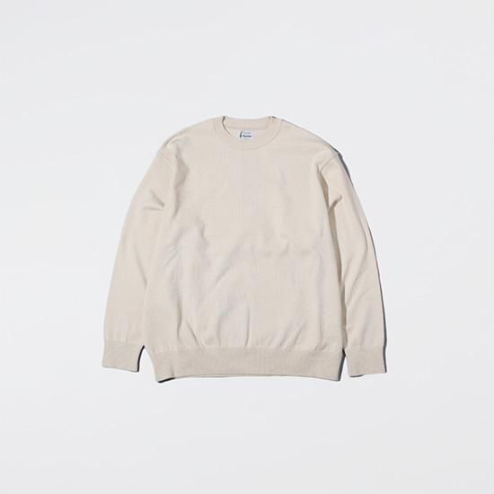 <img class='new_mark_img1' src='https://img.shop-pro.jp/img/new/icons13.gif' style='border:none;display:inline;margin:0px;padding:0px;width:auto;' />YONETOMIʥͥȥߡ / WAVE COTTON KNIT PULL OVER - ECRU