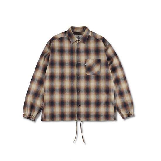 <img class='new_mark_img1' src='https://img.shop-pro.jp/img/new/icons13.gif' style='border:none;display:inline;margin:0px;padding:0px;width:auto;' />TUITACI (ĥ)/ OMBRE CHECK SHIRTS JACKET - YELLOW