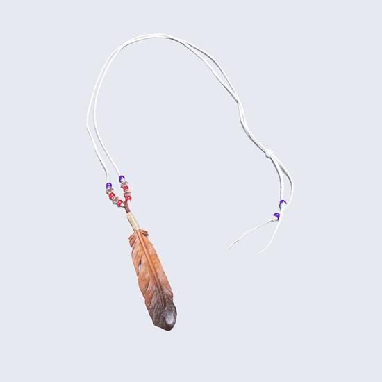 Leather Feather Necklace | ルースターキング - KNOCK OUT 247
