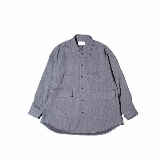 <img class='new_mark_img1' src='https://img.shop-pro.jp/img/new/icons13.gif' style='border:none;display:inline;margin:0px;padding:0px;width:auto;' />YOKO SAKAMOTO (衼 ) / SUIT SHIRT - BLACK&WHITE