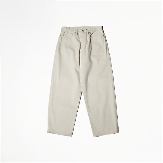 <img class='new_mark_img1' src='https://img.shop-pro.jp/img/new/icons13.gif' style='border:none;display:inline;margin:0px;padding:0px;width:auto;' />Sanca (サンカ) / BEIGE DENIM 5P WIDE FIT - BEIGE