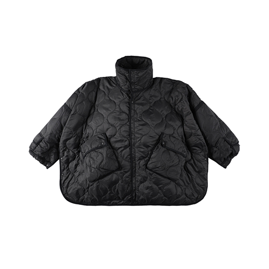 <img class='new_mark_img1' src='https://img.shop-pro.jp/img/new/icons13.gif' style='border:none;display:inline;margin:0px;padding:0px;width:auto;' />PHINGERIN(ե󥬥) / FUTON QUILT COAT - BLACK