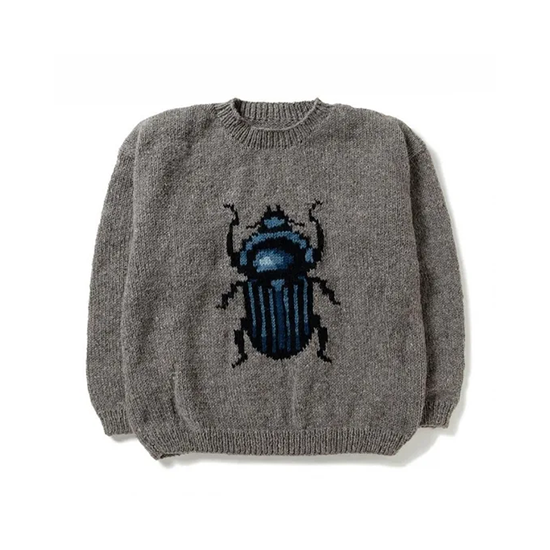 <img class='new_mark_img1' src='https://img.shop-pro.jp/img/new/icons13.gif' style='border:none;display:inline;margin:0px;padding:0px;width:auto;' />Macmahon Knitting Mills / CREW KNIT (Dung Beetle) - BROWN