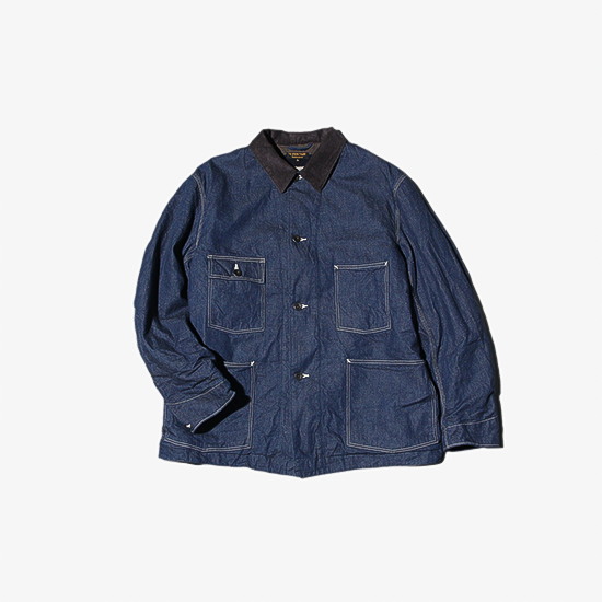 <img class='new_mark_img1' src='https://img.shop-pro.jp/img/new/icons13.gif' style='border:none;display:inline;margin:0px;padding:0px;width:auto;' />A VONTADE (アボンタージ) / Coverall w/Blanket Liner (9.5oz Nepped Denim) - INDIGO