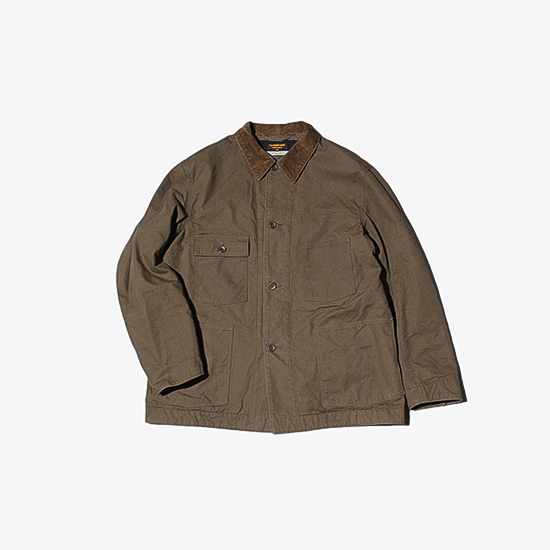 <img class='new_mark_img1' src='https://img.shop-pro.jp/img/new/icons13.gif' style='border:none;display:inline;margin:0px;padding:0px;width:auto;' />A VONTADE (アボンタージ) / Coverall w/Blanket Liner (Surfur Dyeing Duck) - DARK KHAKI