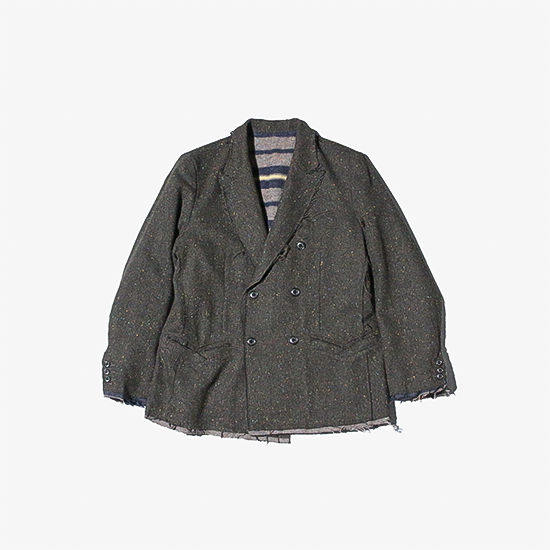 <img class='new_mark_img1' src='https://img.shop-pro.jp/img/new/icons13.gif' style='border:none;display:inline;margin:0px;padding:0px;width:auto;' />TUITACI (ツイタチ)/ NEP TWEED DOUBLE JACKET - BROWN
