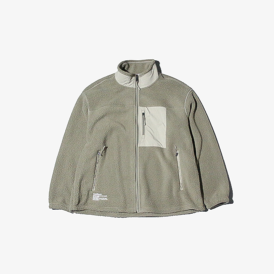 <img class='new_mark_img1' src='https://img.shop-pro.jp/img/new/icons13.gif' style='border:none;display:inline;margin:0px;padding:0px;width:auto;' />FreshService (フレッシュサービス) / HEAVY FLEECE ZIP-UP JACKET - BEIGE
