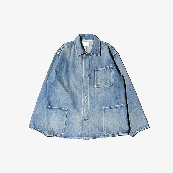 <img class='new_mark_img1' src='https://img.shop-pro.jp/img/new/icons13.gif' style='border:none;display:inline;margin:0px;padding:0px;width:auto;' />YOKO SAKAMOTO (ヨーコ サカモト) / COVERALL - FADE INDIGO