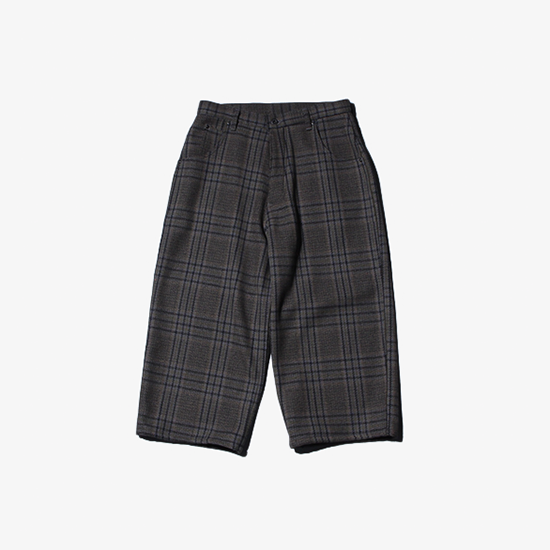 <img class='new_mark_img1' src='https://img.shop-pro.jp/img/new/icons13.gif' style='border:none;display:inline;margin:0px;padding:0px;width:auto;' />Willow Pants (ѥ) / P-029 Baggy Cropped Pants (WOOL CHECK) - GRAY CHECK