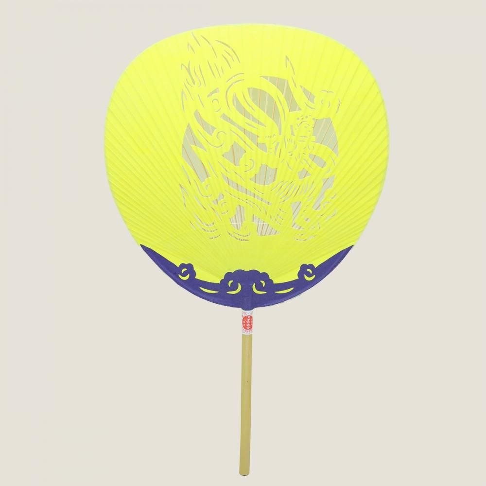 飛天】黄色 - 奈良団扇 池田含香堂