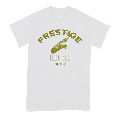 送込 Prestige Records　プレスティッジ　半袖Tシャツ　白色　Lサイズ