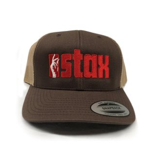 Stax Records Snapping Fingers Trucker Hat (BROWN)<img class='new_mark_img2' src='https://img.shop-pro.jp/img/new/icons15.gif' style='border:none;display:inline;margin:0px;padding:0px;width:auto;' />