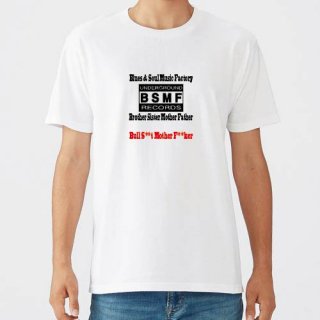 BSMF RECORDS Small Logo T Shirts / White