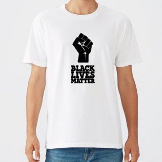 Black Lives Matter Hand Logo T Shirts / White