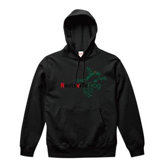 Rootsville Frog Logo Parka Pullover 12.7oz / Black