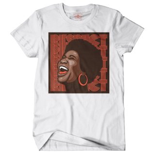 Aretha Respect Hoops T-Shirt / Classic Heavy Cotton