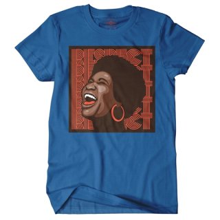 Aretha Respect Hoops T-Shirt / Classic Heavy Cotton
