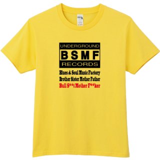 BSMF RECORDS Logo T Shirts / Yellow