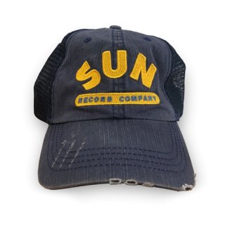 Sun Records Mesh Unstructured Hat (Navy Blue)<img class='new_mark_img2' src='https://img.shop-pro.jp/img/new/icons6.gif' style='border:none;display:inline;margin:0px;padding:0px;width:auto;' />